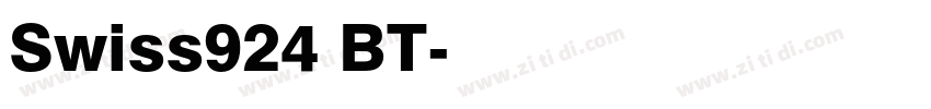 Swiss924 BT字体转换 Swiss924 BT字体转换